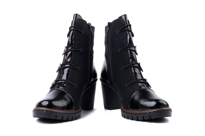 RIEKER Y2576-00 black, botki damskie