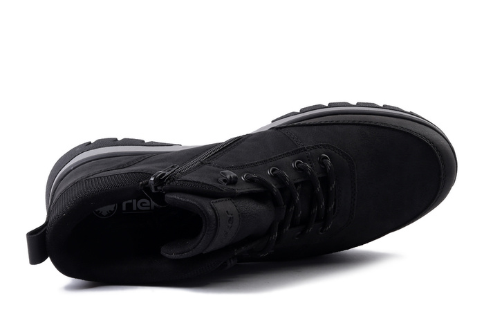 RIEKER TEX B9300-00 black, półbuty męskie