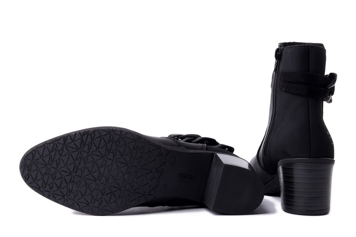 RIEKER Y2066-00 black, botki damskie