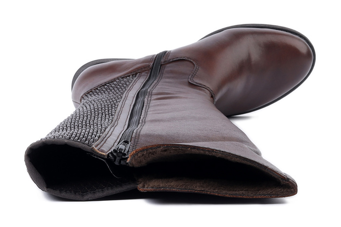 RIEKER Z9591-27 brown , kozaki damskie