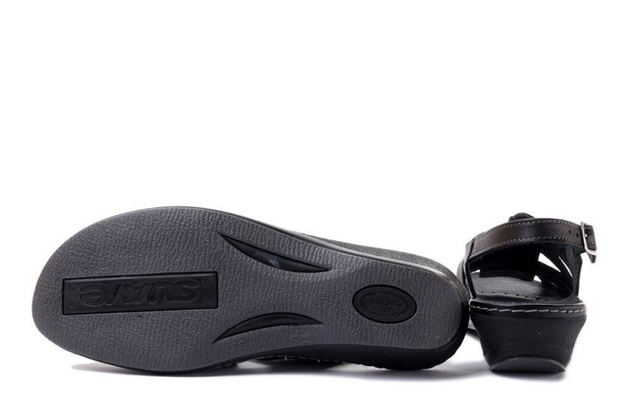 SUAVE 711041-1 black, sandały profilaktyczne damskie