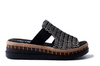 RIEKER V7953-00 black combination, klapki damskie