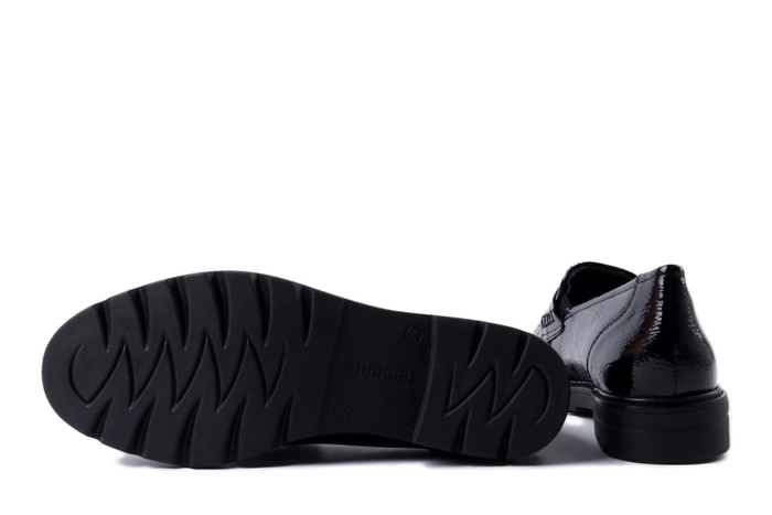 RIEKER REMONTE D2Q02-03 black combination, półbuty damskie