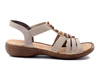 RIEKER 60851-62 beige, sandały damskie