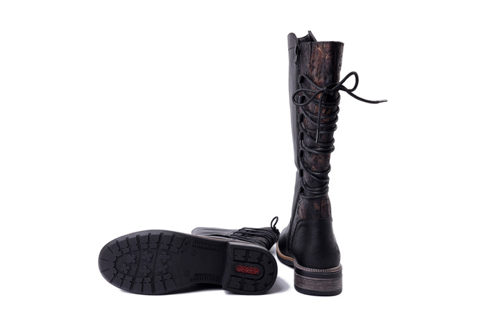 RIEKER TEX 94693-00 black, kozaki damskie