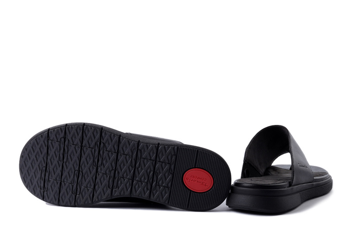 TAMARIS Comfort 8-87109-44 022 M8710944 balack nappa, klapki damskie