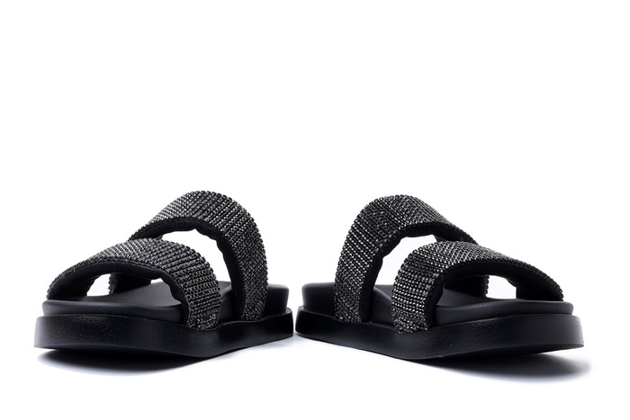 RIEKER Revolution W1451-00 black, klapki damskie