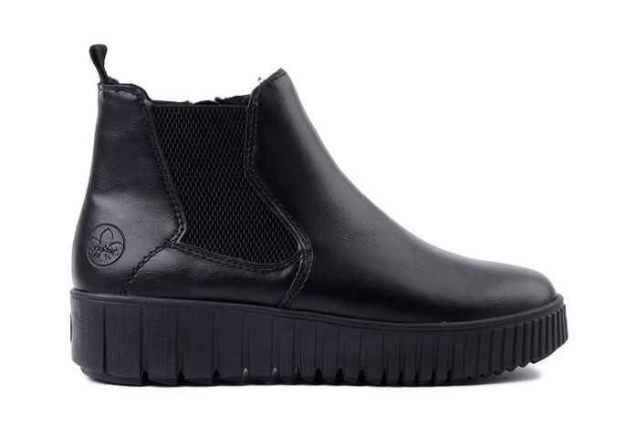 RIEKER Y6151-00 black, botki damskie