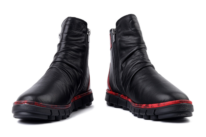 MANITU 990534-04 rot, botki damskie