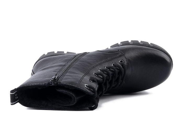 RIEKER 74530-00 black, trzewiki damskie