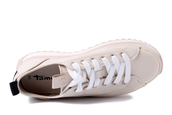 TAMARIS 23731-41 418 ivory, półbuty damskie