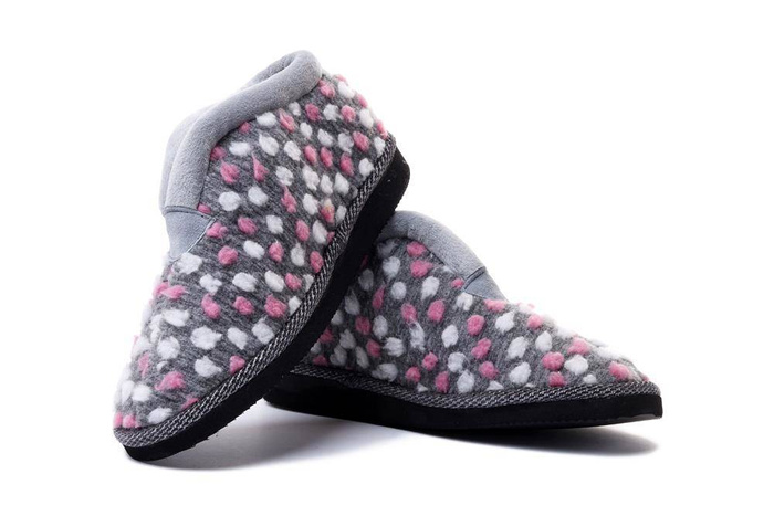 MANITU 340009-91 gris 2, kapcie damskie