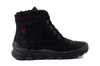 RIEKER 55031-00 black, trzewiki damskie