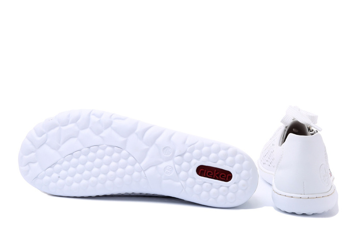 RIEKER 52824-80 white, półbuty damskie