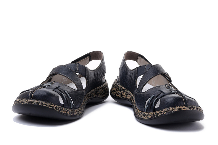 RIEKER 46377-14 blue, sandały damskie