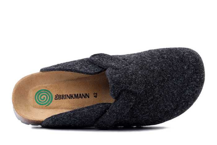DR. BRINKMANN 220069-09 grau, kapcie męskie