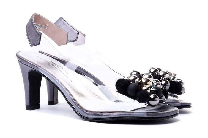 BRENDA ZARO T3830 grey, sandały damskie