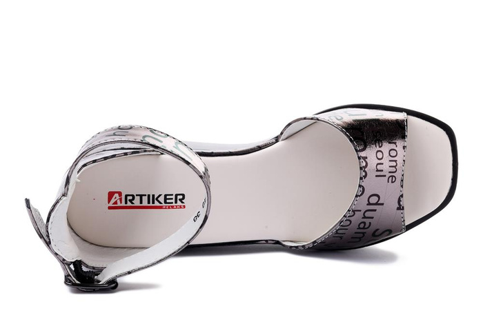 ARTIKER RELAKS 48C1749 stalowo-czarny, sandały damskie