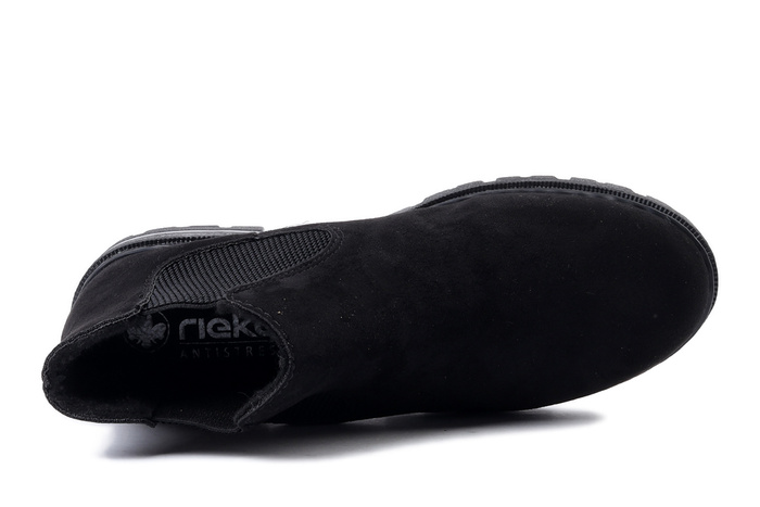 RIEKER 76884-00 black, botki damskie