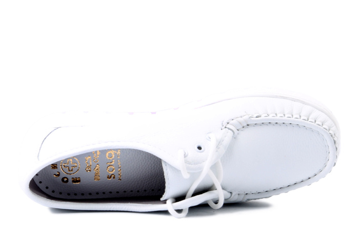 SOLO 068SZ biały gr, półbuty damskie