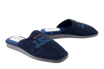 METEOR 500 Krzyś granatowy, kapcie męskie