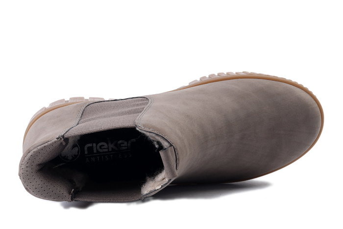 RIEKER Y6150-42 grey, botki damskie