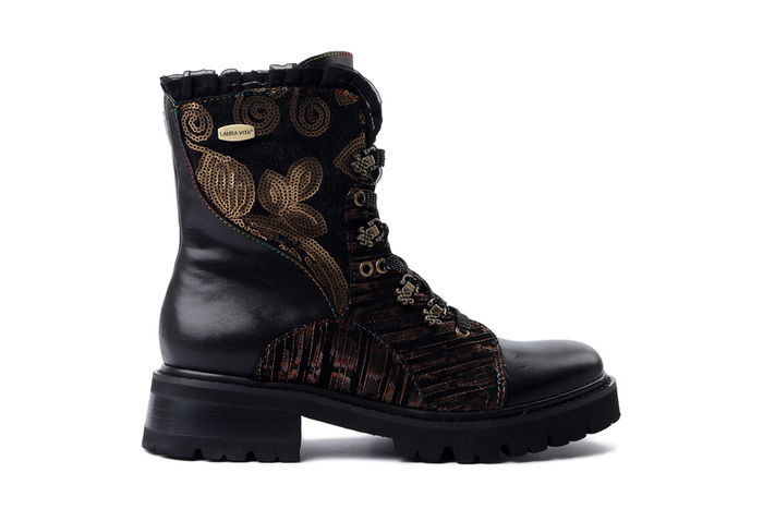 LAURA VITA 0007365 Kouleo 16 noir, trzewiki damskie