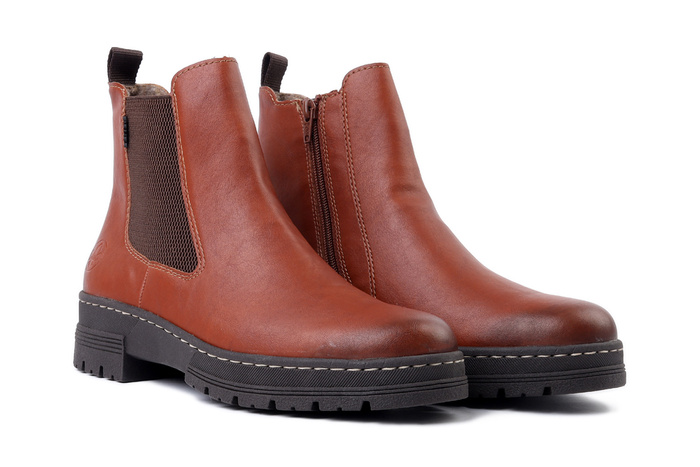 RIEKER 73892-24 brown, botki damskie