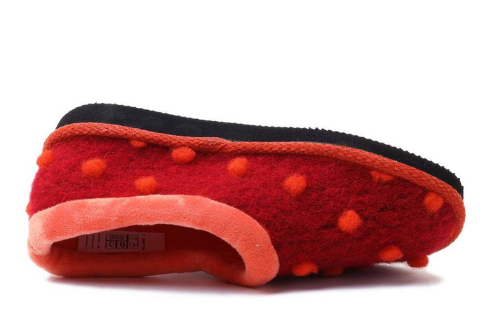 MANITU 340007-04 rot/orange, kapcie damskie