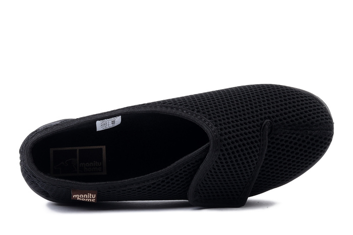 MANITU 340174-1 schwarz, kapcie damskie