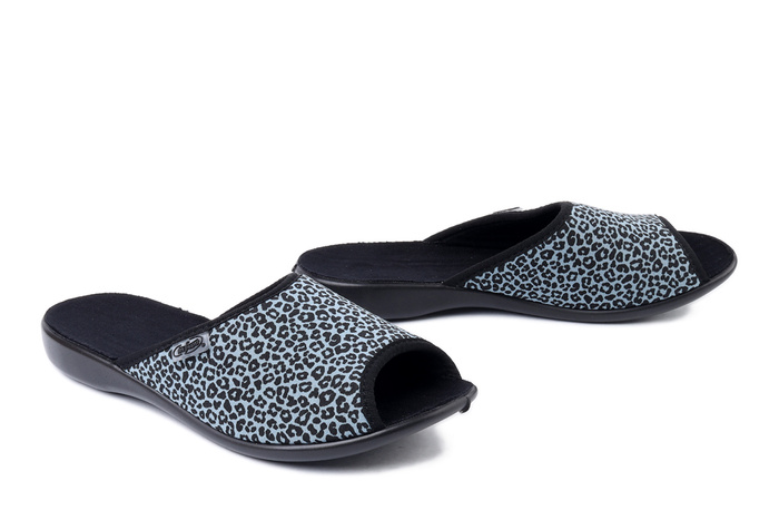 BEFADO 255D 004 niebieski, kapcie damskie