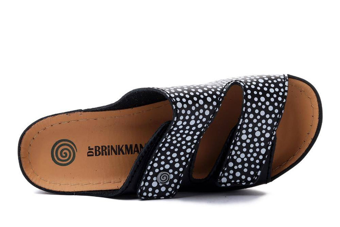 DR. BRINKMANN 700046-01 schwarz, klapki profilaktyczne damskie