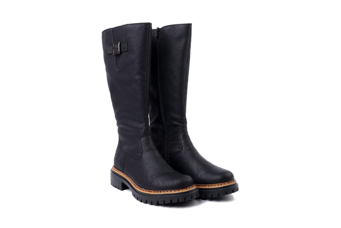 RIEKER 72694-00 black, kozaki damskie