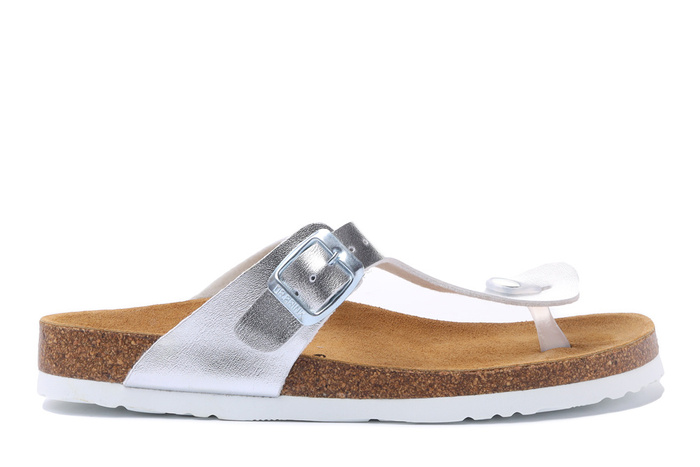 DR. BRINKMANN 701395-92 silber, klapki  damskie
