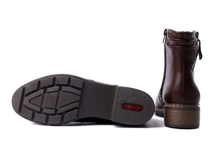 RIEKER 77281-25 brown, botki damskie