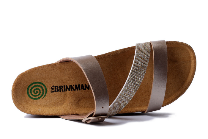 DR. BRINKMANN 700753-82 gold, klapki damskie