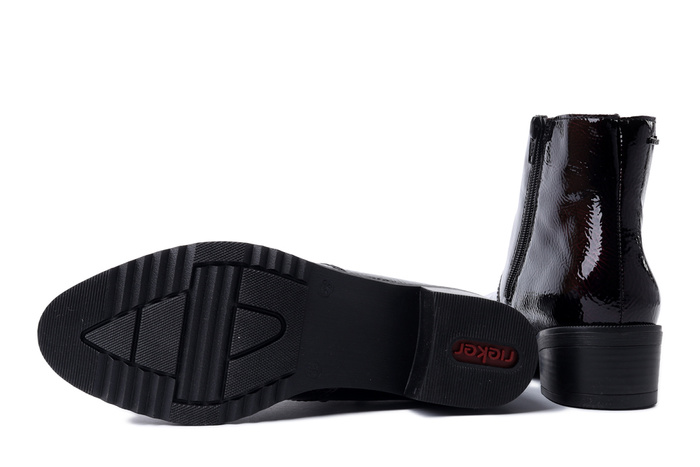 RIEKER Y0553-35 red, botki damskie