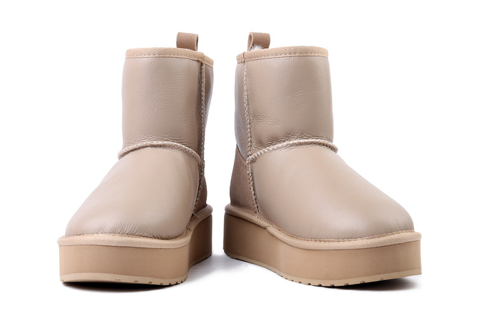 EMU AUSTRALIA W13189 Stinger Mini Flatform Leather sand, botki damskie