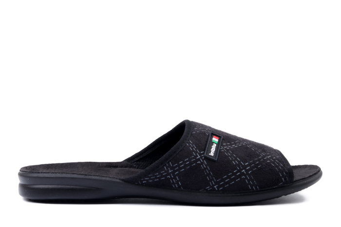INBLU 155M 002 czarny, kapcie męskie