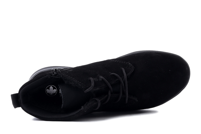 RIEKER Z0022-00 black, trzewiki damskie