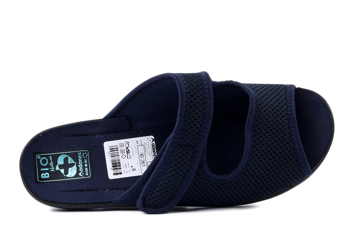 ADANEX 30261 DIK7VD granatowy, kapcie damskie