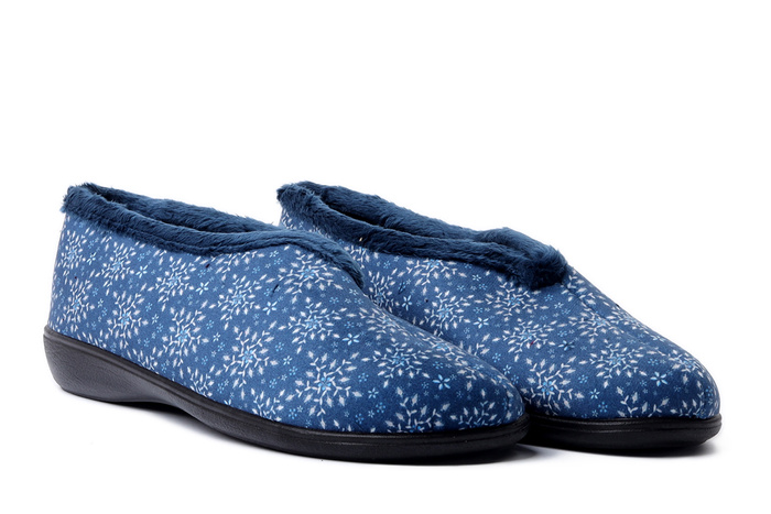 ADANEX 29171 DIP6VV granatowy, kapcie damskie
