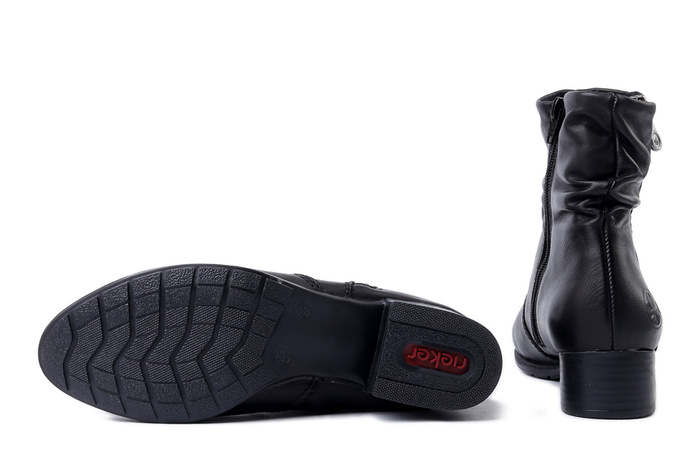 RIEKER 78656-00 black, botki damskie