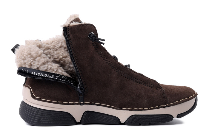 RIEKER 45912-25 brown, trzewiki damskie