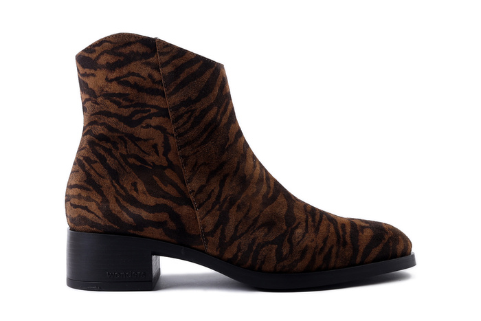 WONDERS D-1801 tabac, botki damskie