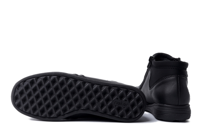 RIEKER 47270-00 black, botki damskie