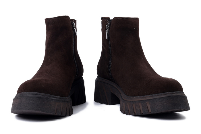 BIOECO BY ARKA 7858 2941+1290 brąz, botki damskie