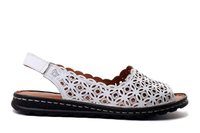 ARTIKER RELAKS 52C0433 white, sandały damskie