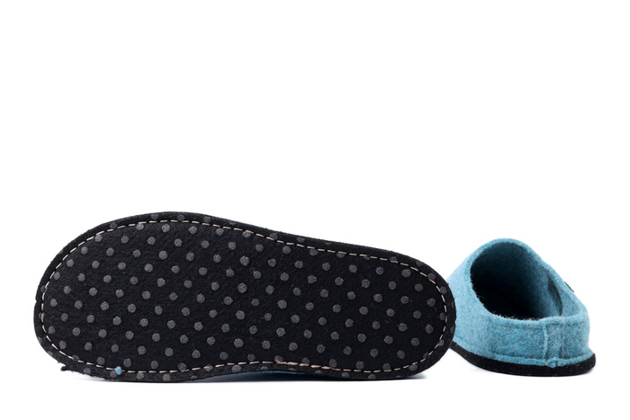 DR. BRINKMANN 320715-51 mittelblau, kapcie damskie