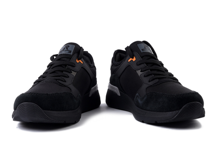RIEKER TEX U1403-01 black, półbuty męskie